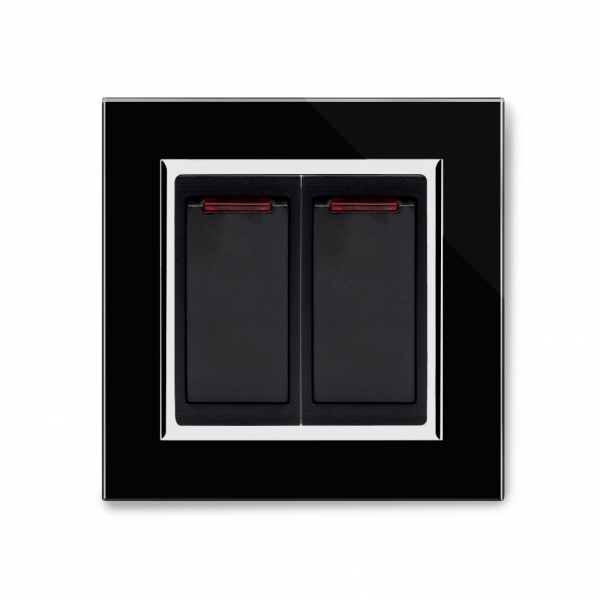 Crystal CT 20A Dual Switch with Neon Black